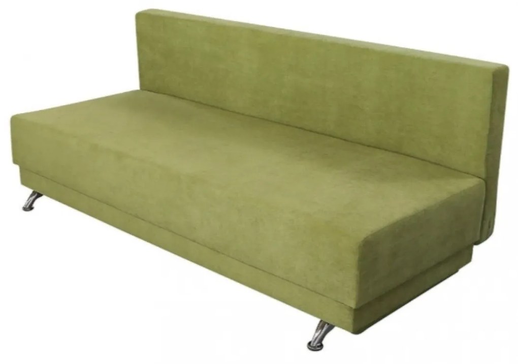 Canapea extensibila Roma Lux Green 205x90x86 cm, cu lada de depozitare