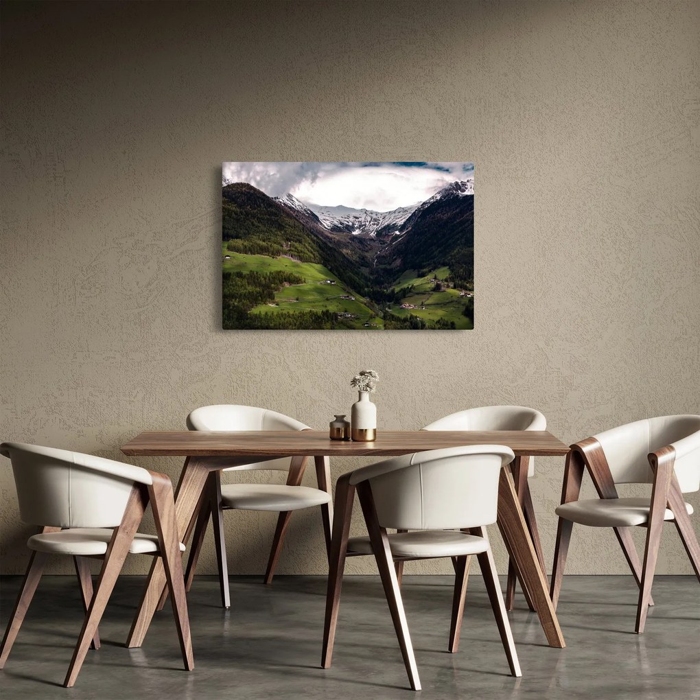 Tablou - Valea la poalele munților (90x60 cm)