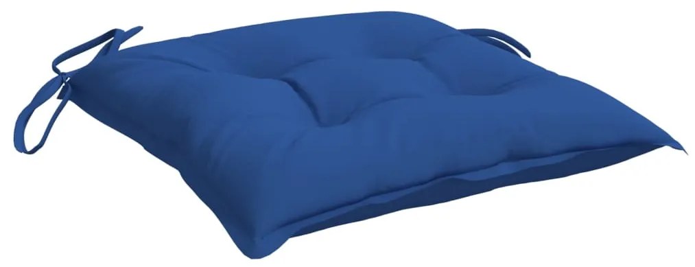 Perne de scaun, 4 buc., albastru, 40 x 40 x 7 cm, textil 4, Albastru, 40 x 40 x 7 cm
