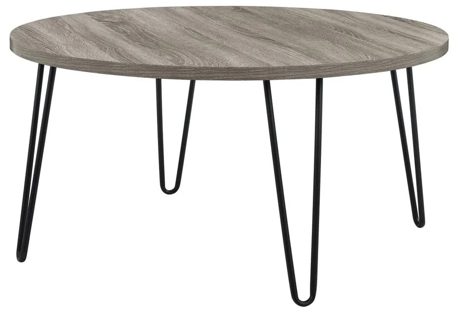 Măsuță auxiliară Støraa Owen, ø 90 cm, maro-gri