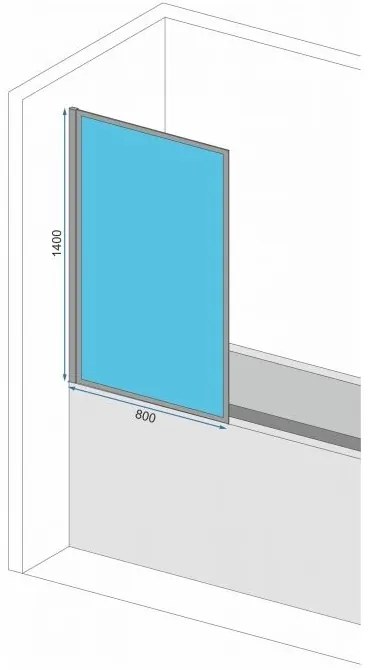 Paravan de cada Lagos fix sticla – 80×140 cm