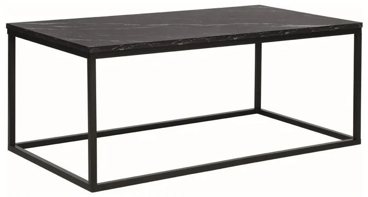 Masa de cafea Rossi A – marmura neagra/negru mat