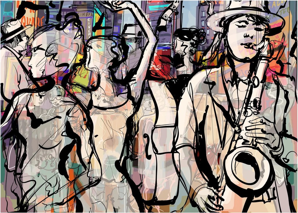 Tablou - Seara de jazz (70x50 cm)