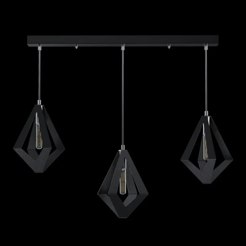 Lustra moderna cu 3 pendule design LUX realizat manual CRYSTALLO XL