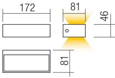 Aplică LED de exterior LAMPRIS LED/9,5W/230V IP65 albă