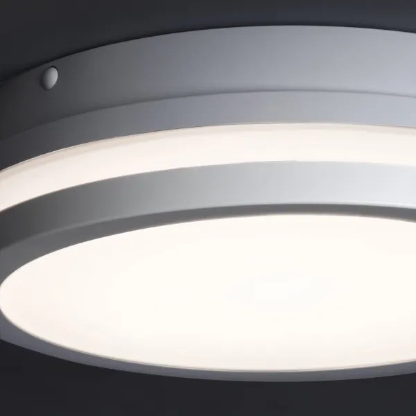 Plafonieră LED de exterior cu senzor Kanlux 38777 BENO 12/18W/230V 3000/3500/4000K IP65 alb