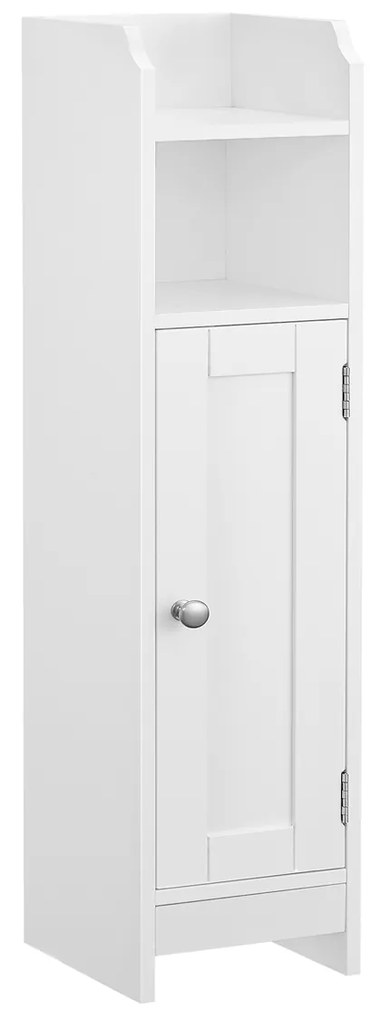 Dulap baie LEHAC 18x80 cm, alb
