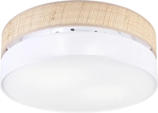 Plafonieră SIRJA BOHO 2xE27/15W/230V, Ø 45 cm, bej/albă