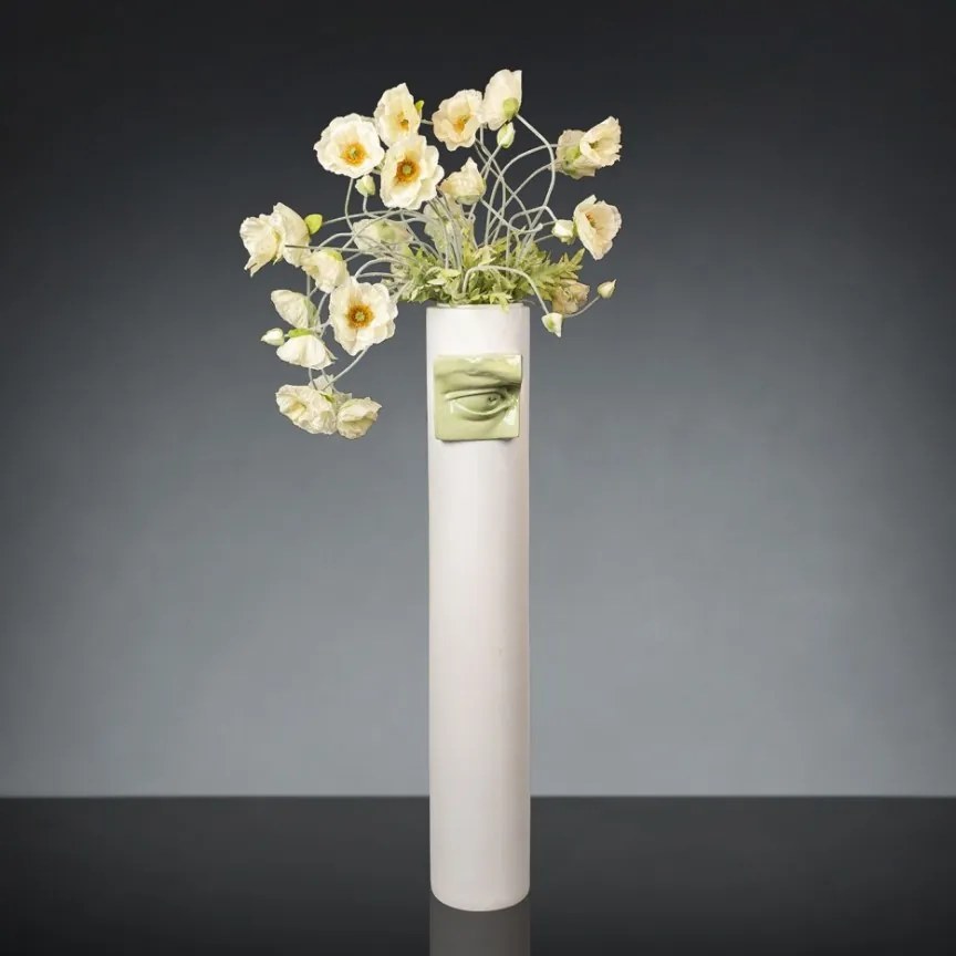 Aranjament floral mare CYLINDER DAVID EYE WITH POPPY