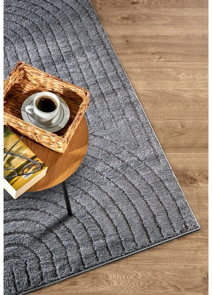 Covor gri antracit 80x120 cm Panglao New York Anthracite – Elle Decoration