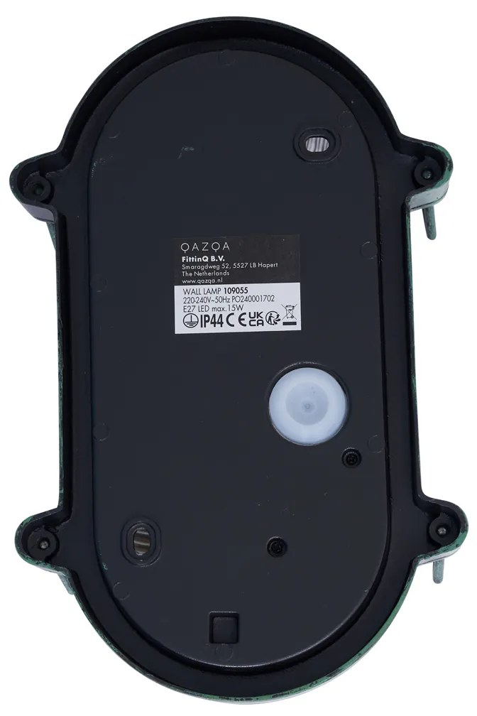 Lampă de perete de exterior verde ovală IP44 - Noutica