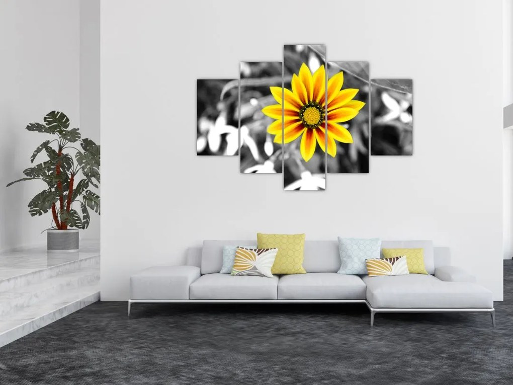 Tablou cu floare galbenă (150x105 cm)
