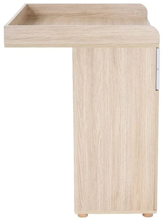 Masă de infasat bebe din stejar, 92 cm