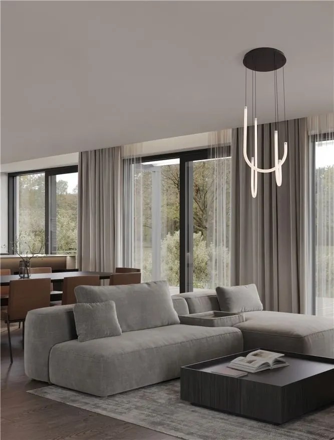 Lustra LED suspendata design decorativ TOPAZ