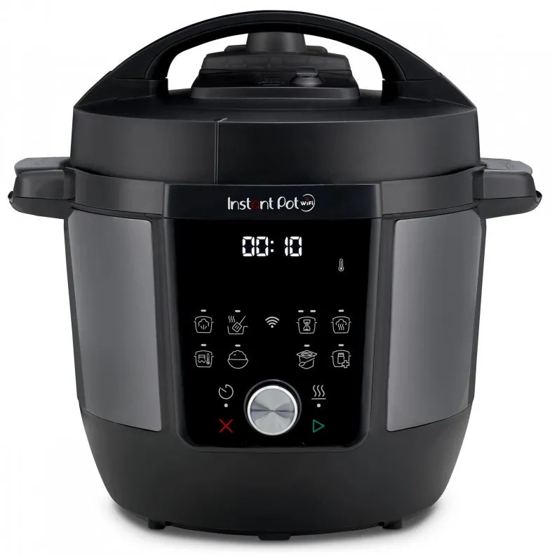 Multicooker Instant Pot Plus 60 Wi-Fi, 1000W, 5.7 L, 9 programe, Wi-Fi, Ecran LCD, Otel inoxidabil, Negru