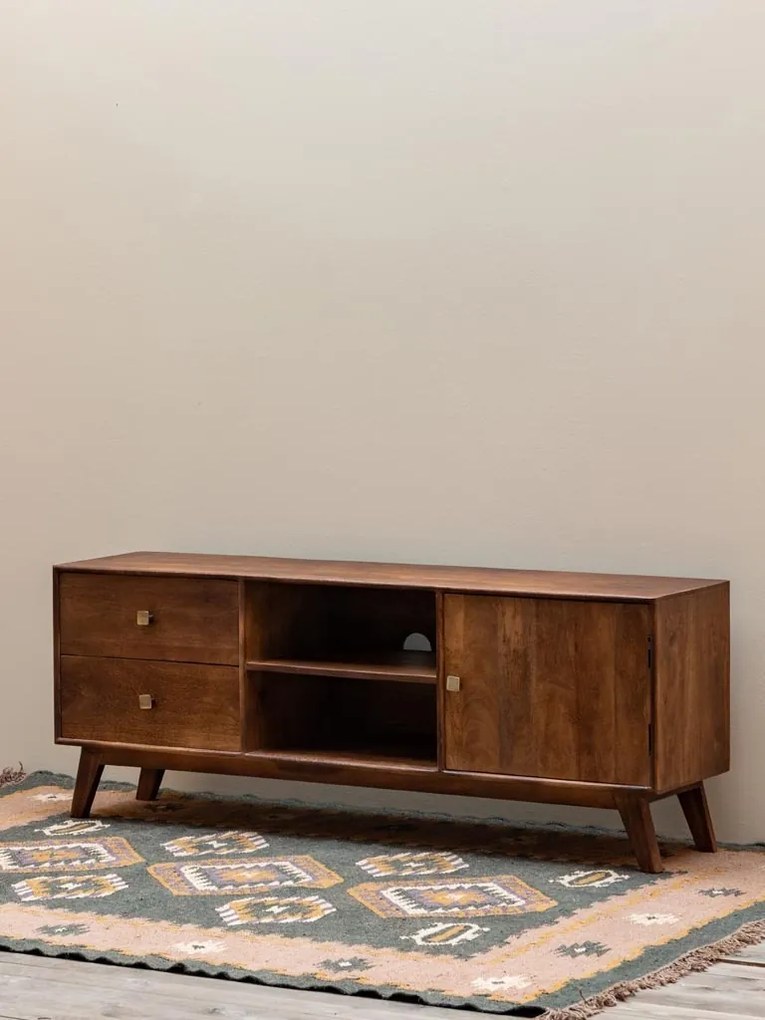 Comoda din lemn de mango, aspect vintage, Farrah