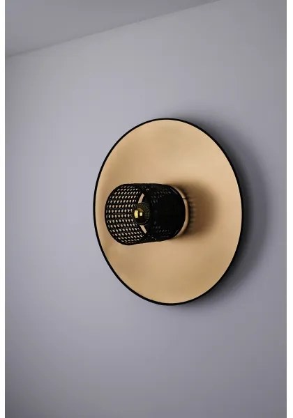 Aplică TOKYO Duolla RATTAN 1xE27/15W/230V d. 50 cm auriu/negru
