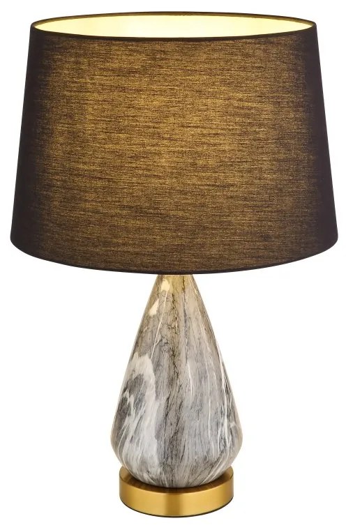 Veioza/Lampa de masa design decorativ KISA alama/negru