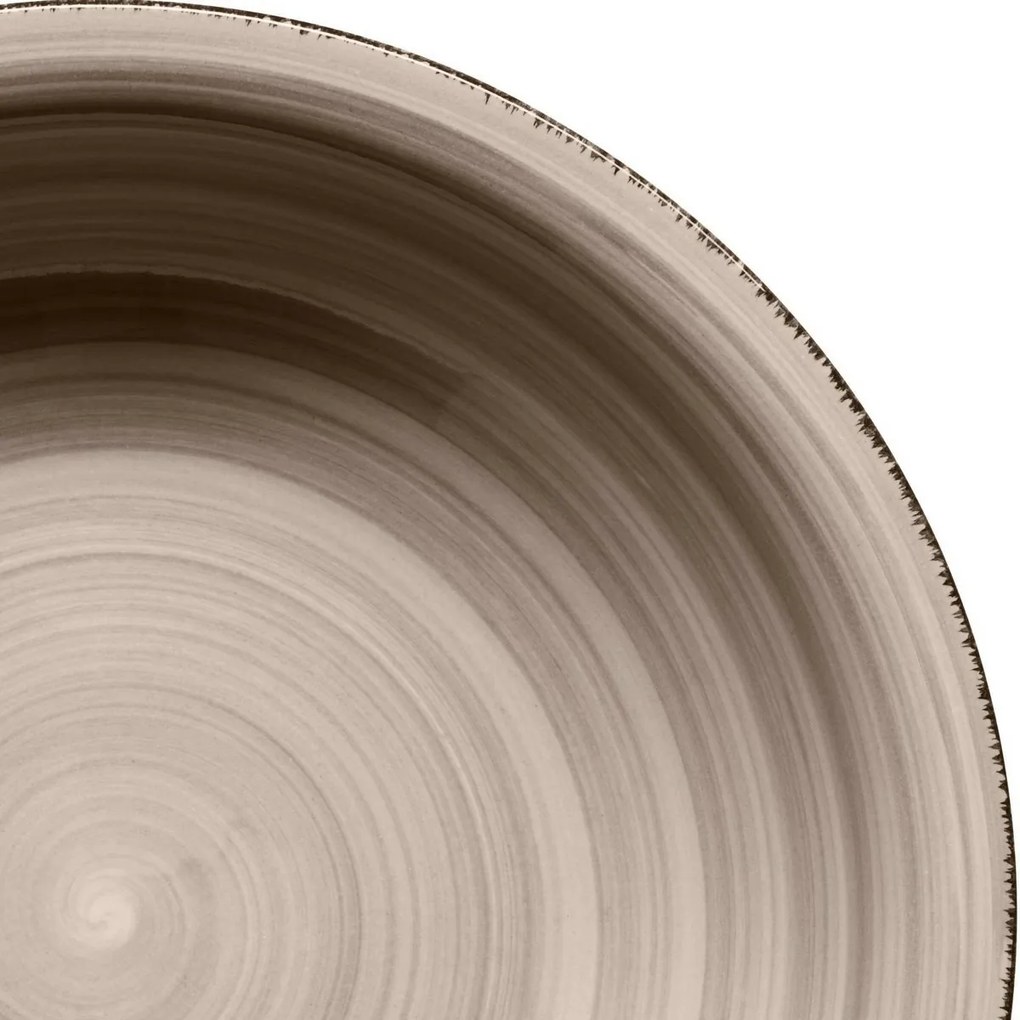 Mäser Set of 6 deep plates Bel Tempo 21.5 cm, taupe