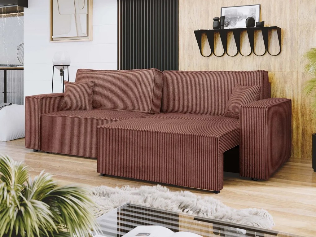 Canapea extensibilă Stosono (teracotă) (cu sp. depozitare). 1105621