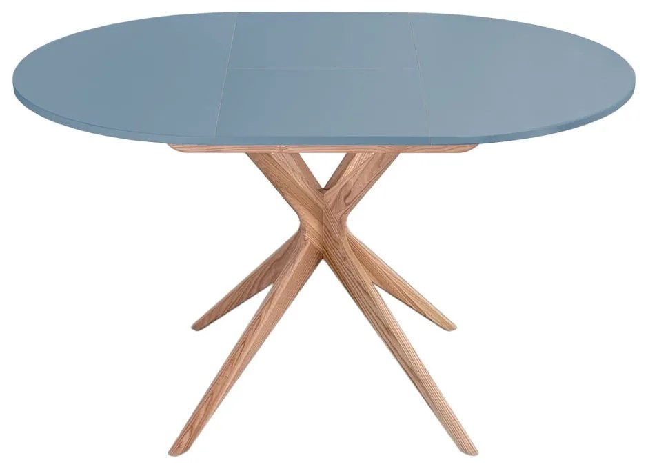 Masă de dining rotundă extensibilă cu blat suplimentar ø 90 cm Jubi – Ragaba