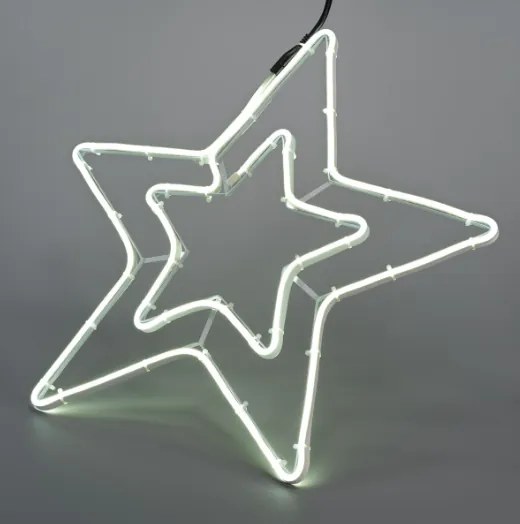 Stea dublă de Crăciun 55 cm, 360 LED