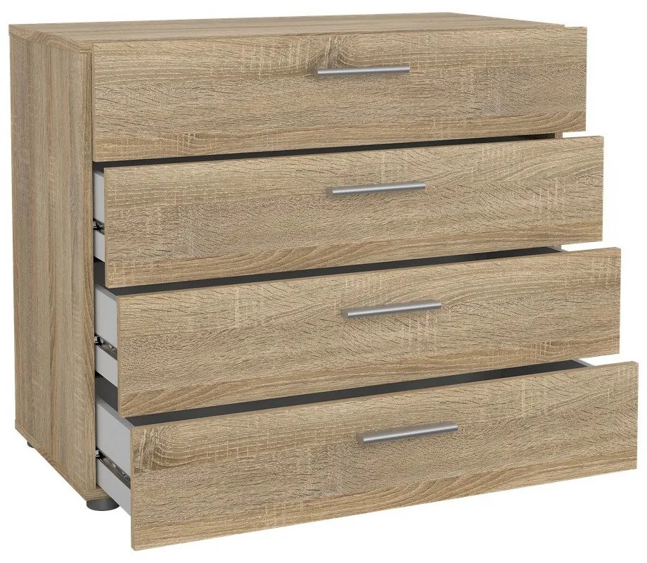 Comodă cu aspect de stejar Tvilum Pepe, 80x68 cm