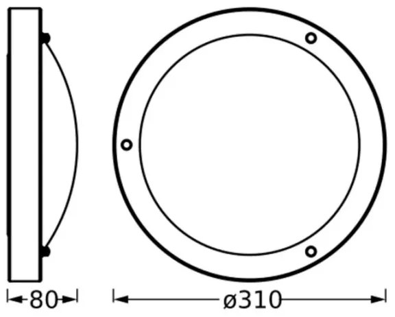 Osram - Plafonieră de baie BATHROOM CLASSIC 1xE27/15W/230V IP44