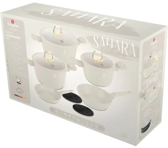 BerlingerHaus Set de 10 piese de vase cu suprafațădin titan Sahara