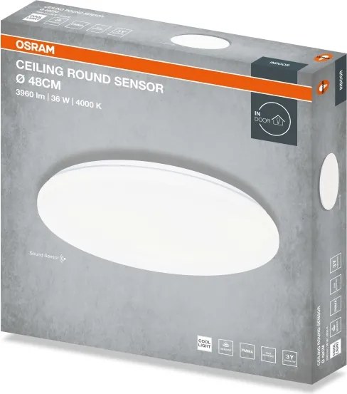 Osram - Plafonieră LED CEILING ROUND, 36 W, 230 V, 4000 K, Ø 48 cm, alb