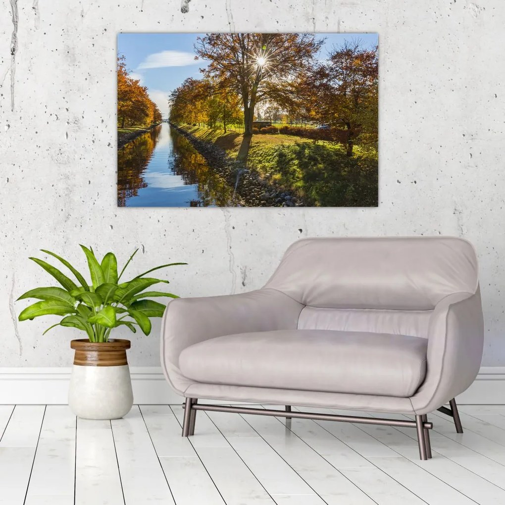 Tablou cu canal de apă (90x60 cm)