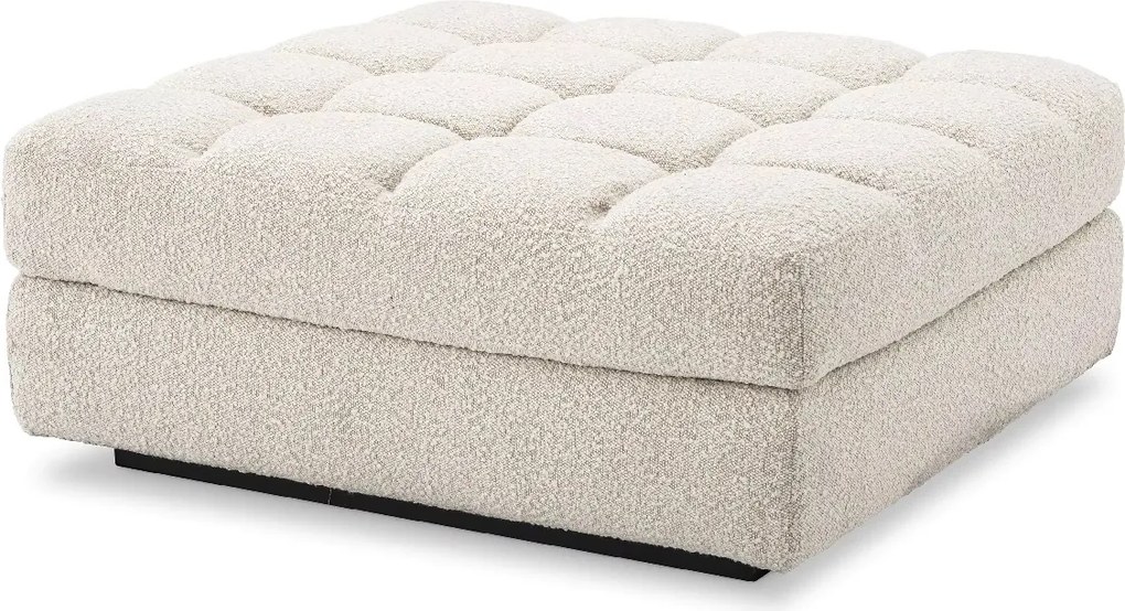 Otoman, Suport picioare design elegant LUX Dean boucle crem