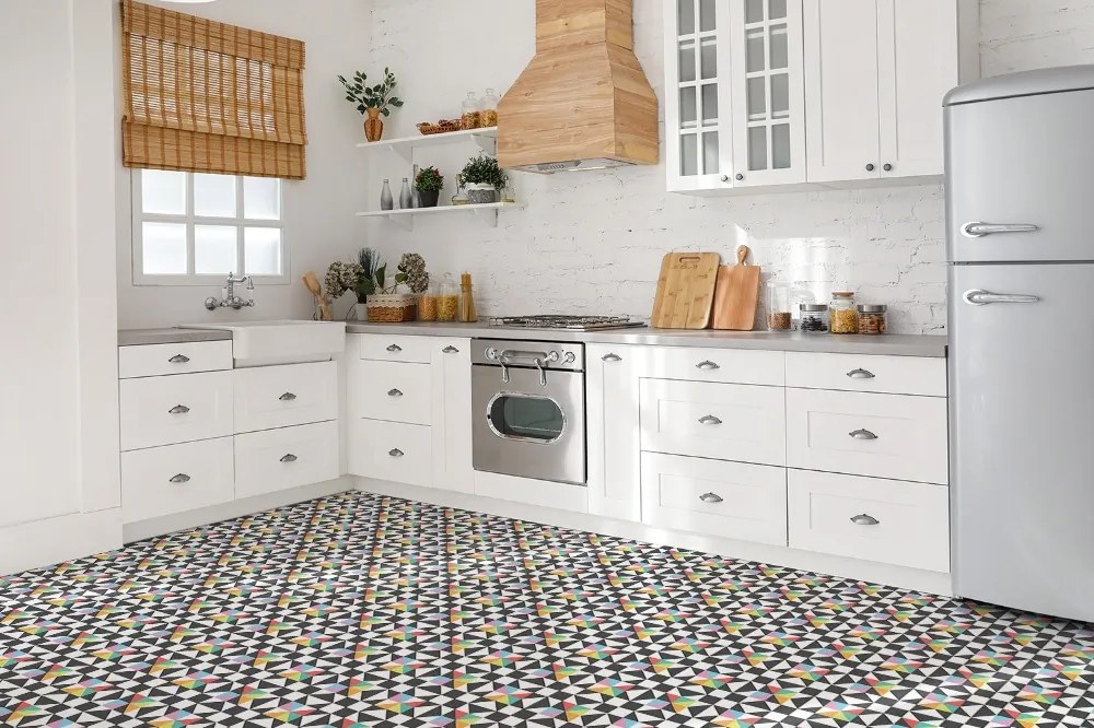 Plăci de vinil Motiv geometric colorat