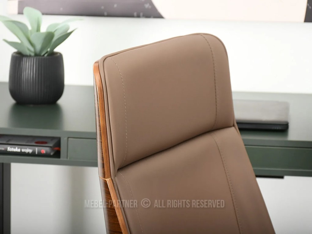 Scaun Aukley (nuc + negru). Promo -8%. 1110486