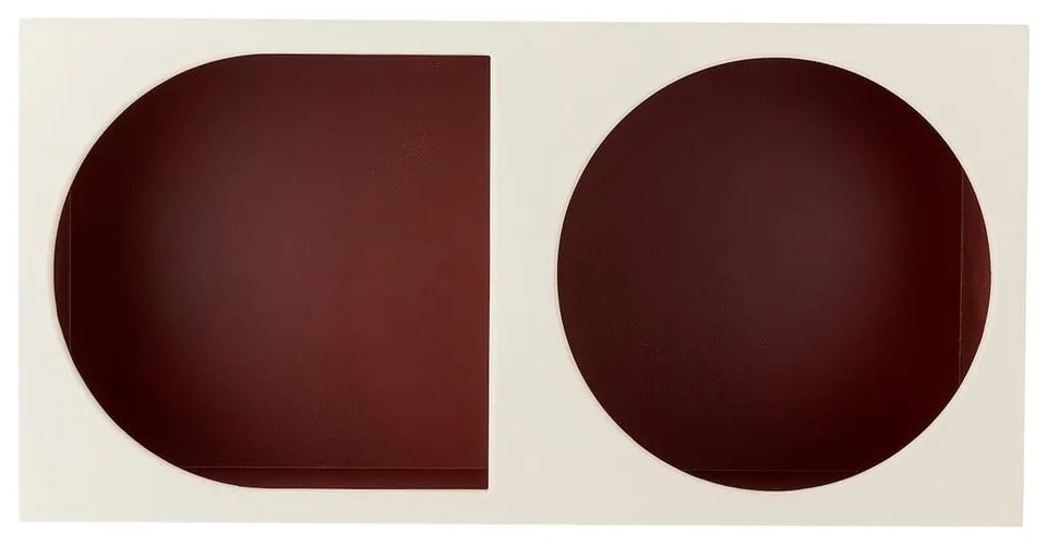 Bibliotecă de perete roșie/albă 30x60 cm Graphia – Bloomingville