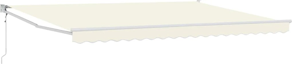 vidaXL Cort electric retractabil Crem 4 x 2 m