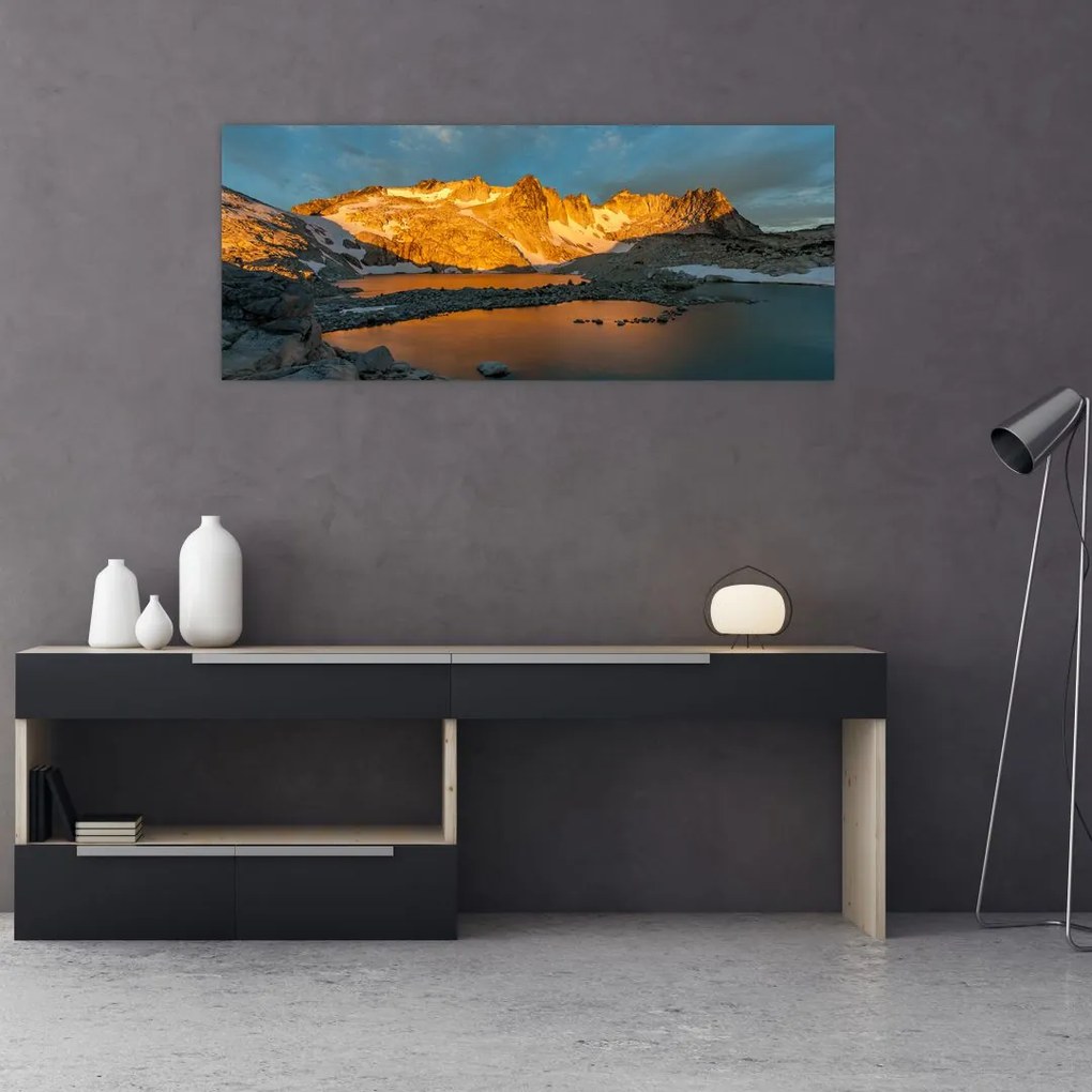 Tablou cu peisaj montan (120x50 cm)