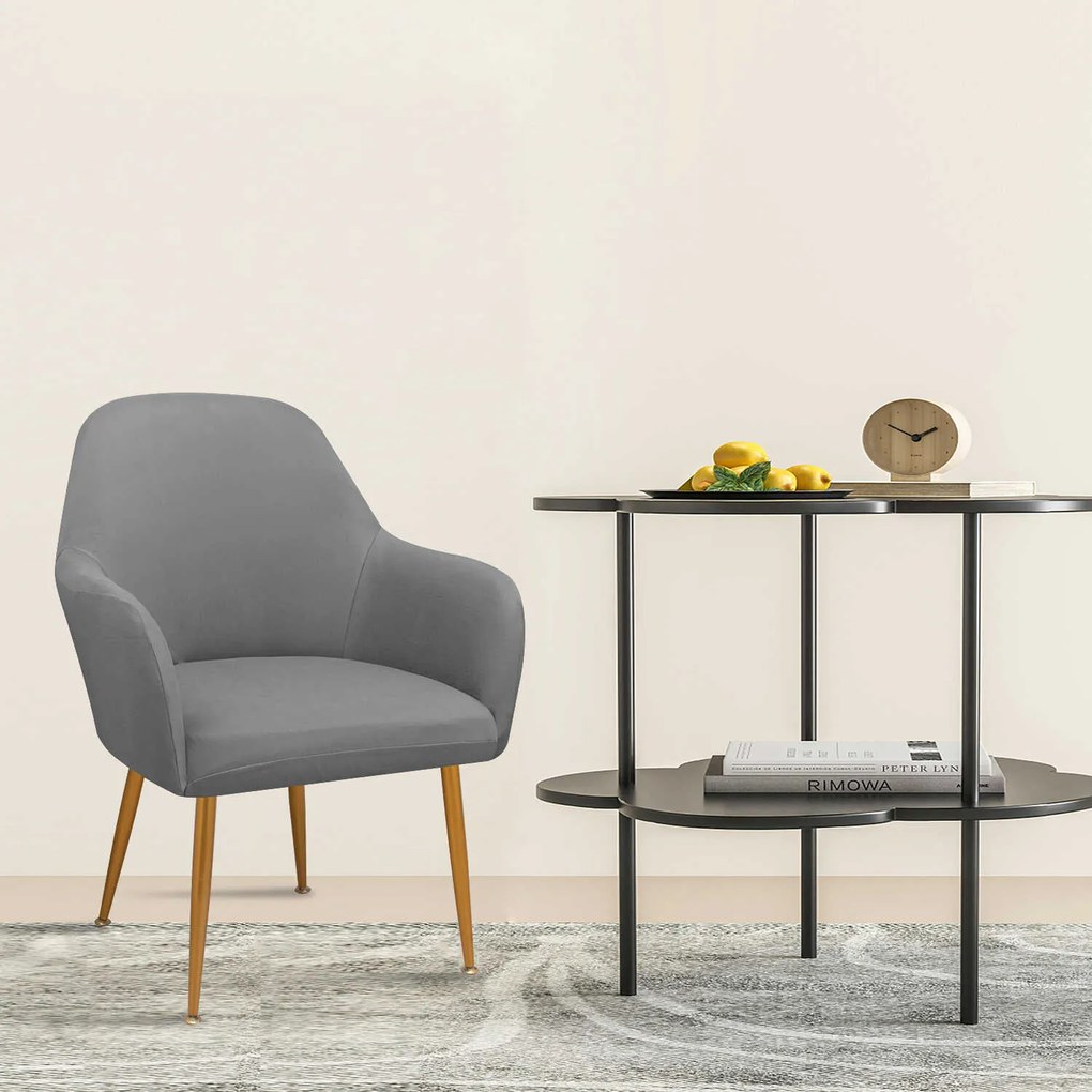 Husa elastica pentru scaun cu brate AVERO Culoare: Maro