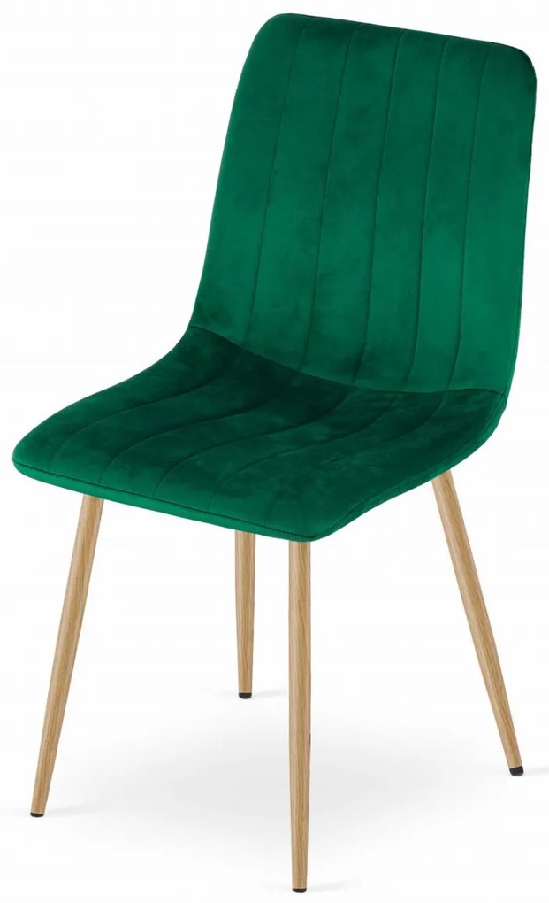 Scaun bucatarie LAVA din catifea verde