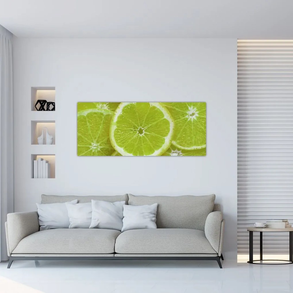 Tablou - lămâie tâiată (120x50 cm)