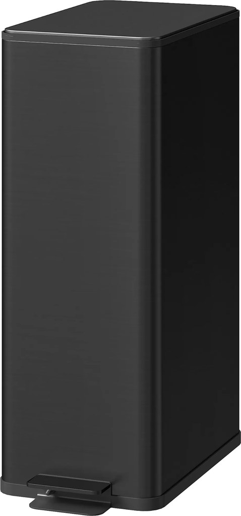 HOMCOM Coș de gunoi 20L, capac Soft-Close, compartiment pentru deodorant, rezistent la amprente, oțel inoxidabil, Negru | Aosom Romania