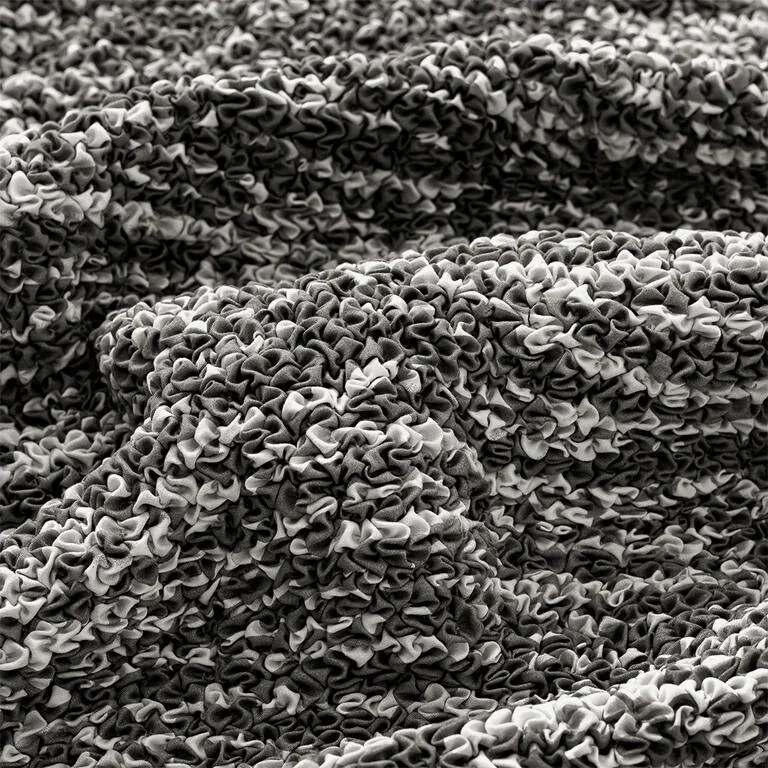 Huse bielastice UNIVERSO NOU dungi alb-negru taburet (40 x 40 x 40 cm)
