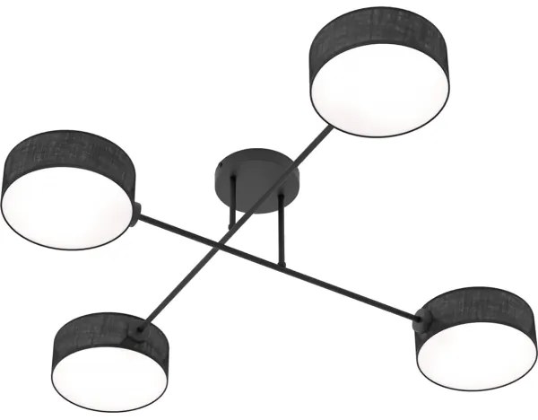 Lustră aplicată MAGA 4xE14/10W/230V neagră