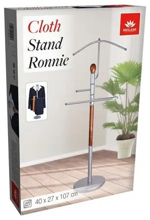 Suport pentru haine Brilanz RONNIE 46 x 27 x 107 cm, maro închis