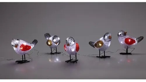 Decor iluminat de exterior Păsări 40 LED , albrece