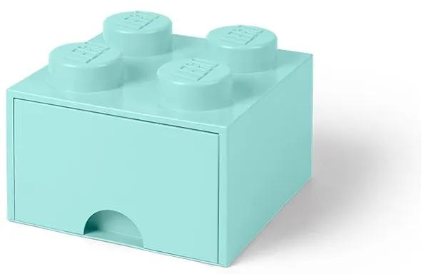 LEGO - Cutie depozitare 2x2 cu sertar, Aqua