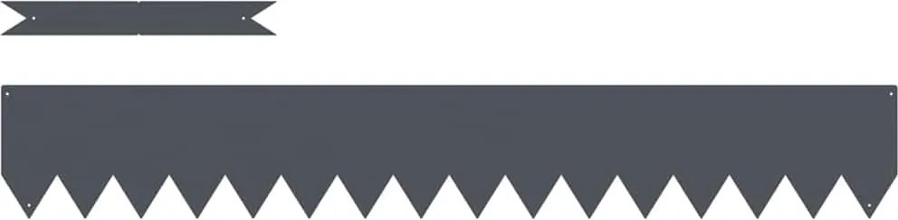 vidaXL Margine pentru gazon 10 pcs Antracit 100 x 0.05 x 20 cm