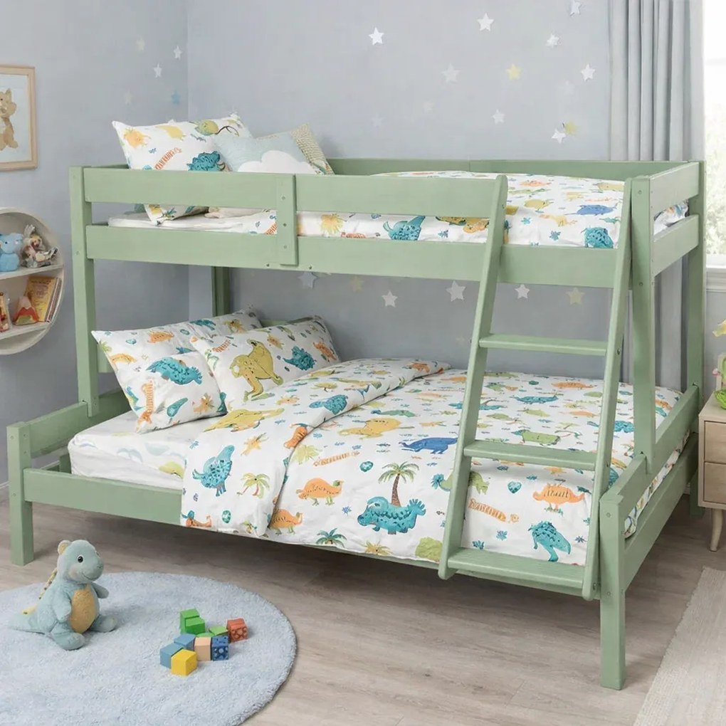 Pat Twinny supraetajat - din lemn masiv de brad 90 140x200 cm ,   culoare personalizabila