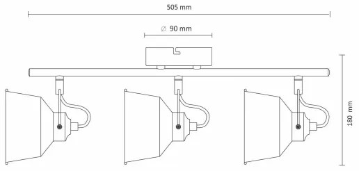 LED Plafonieră aplicată 3xE14/8W/230V