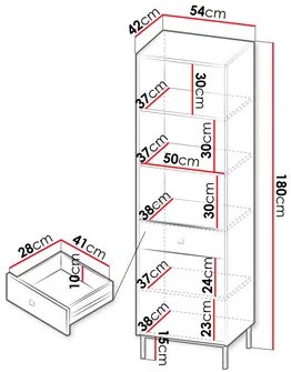 Raft Probazzo 1D1SZ (Alb + auriu) . Promo -17%. 1104877